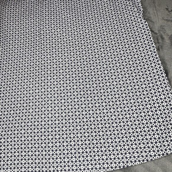 Abstract One Sz 3x Button Shirt Casual Mens Navy White Geometric Short Sleeve - Picture 11 of 15